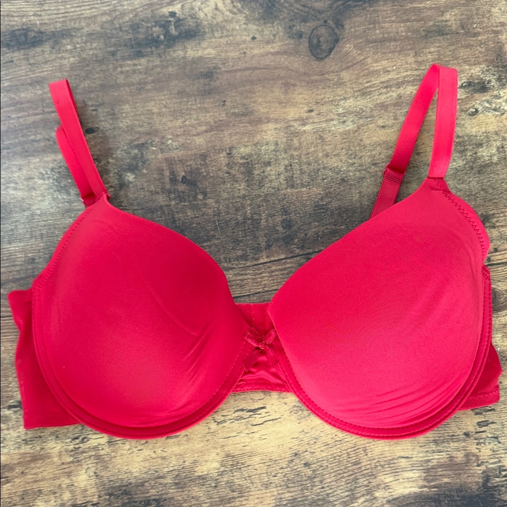 Adrienne Vittadini Bold Red Bra